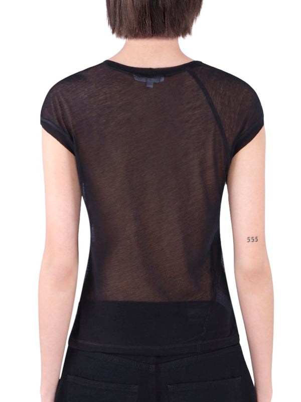Twisted Crop Crewneck Tee