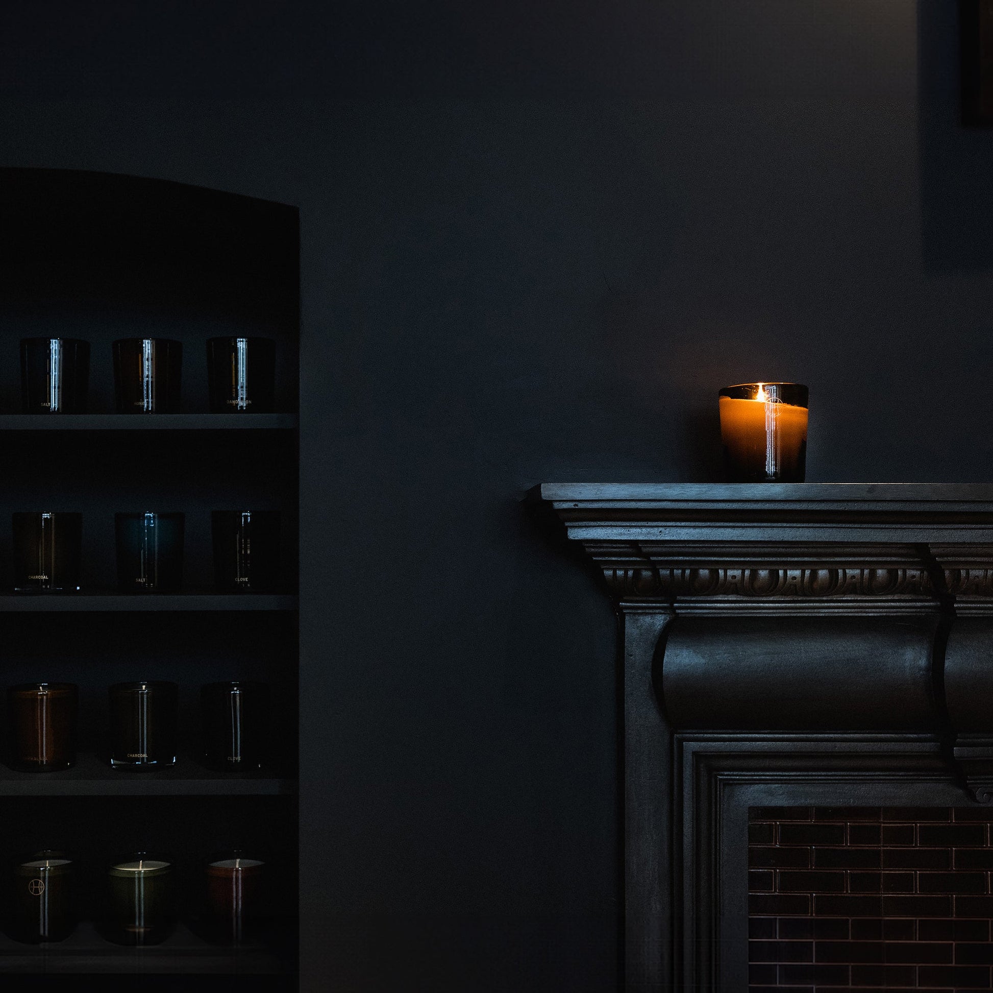Ink Handblown Candle